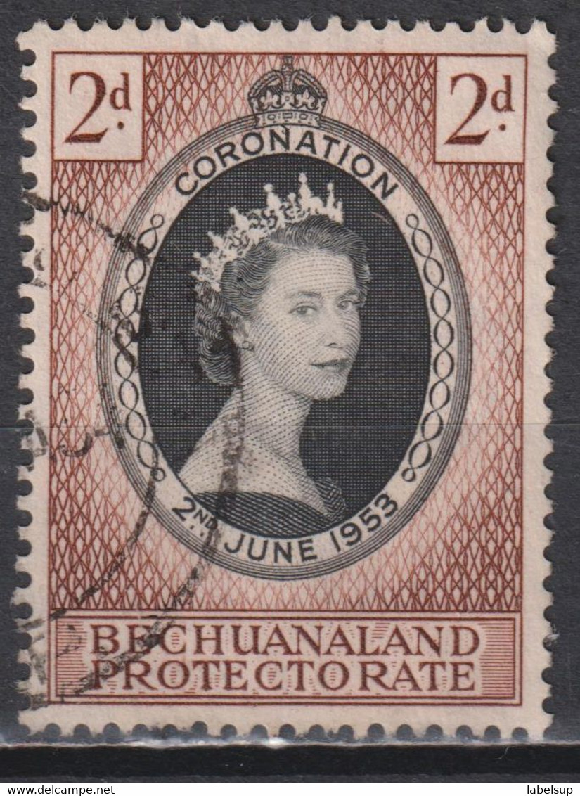 Timbre Oblitéré Du Bechuanaland De 1953 N°92 - 1885-1895 Crown Colony