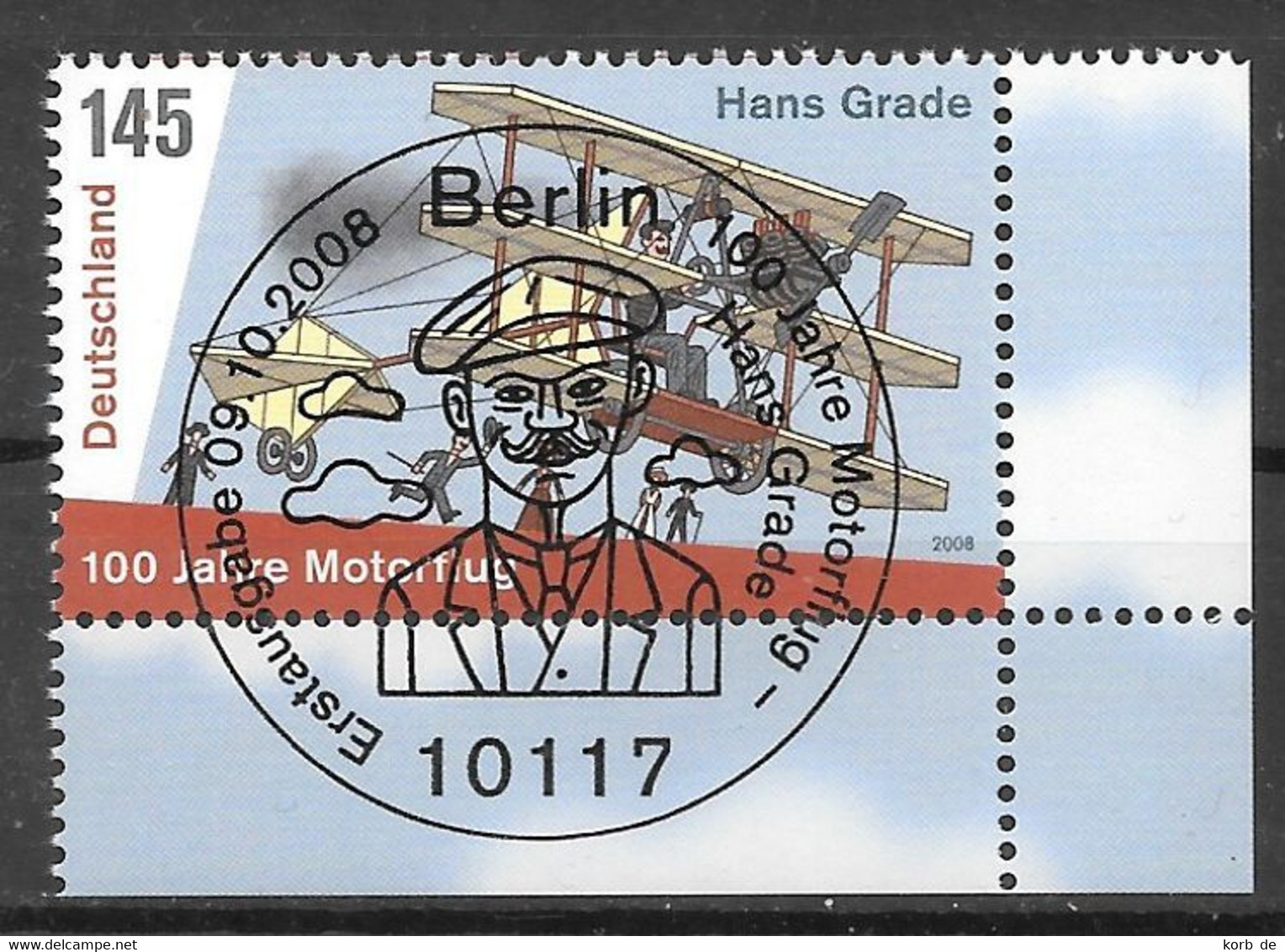 Bund 2008 / MiNr.   2698  ESST Berlin Rechte Untere Ecke  O / Used   (x22) - Gebraucht