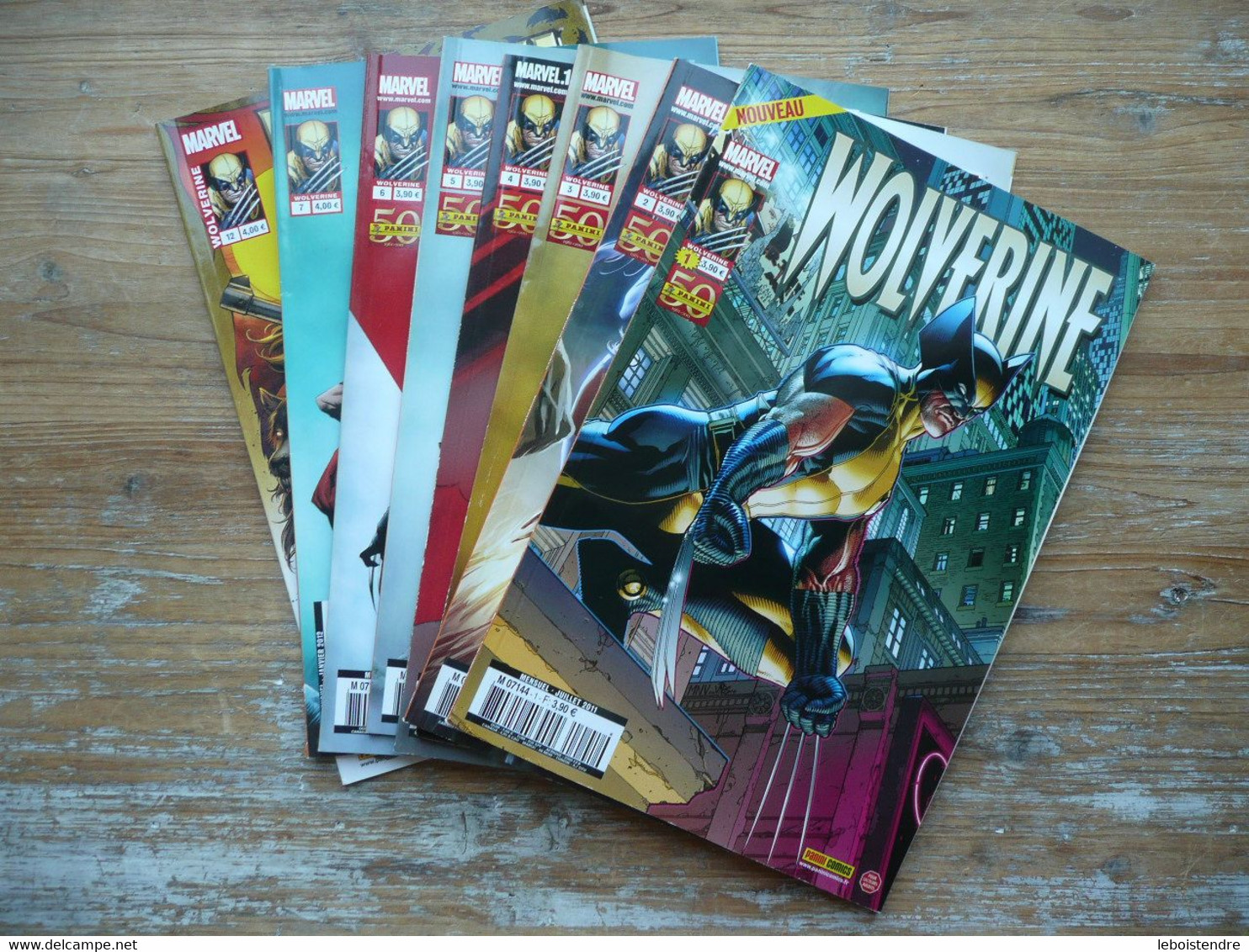 LOT 8 WOLVERINE V2 2E SERIE N 1 A 7 + 12 JUILLET 2011 A JUIN 2012  MARVEL COMICS PANINI FRANCE - Marvel France