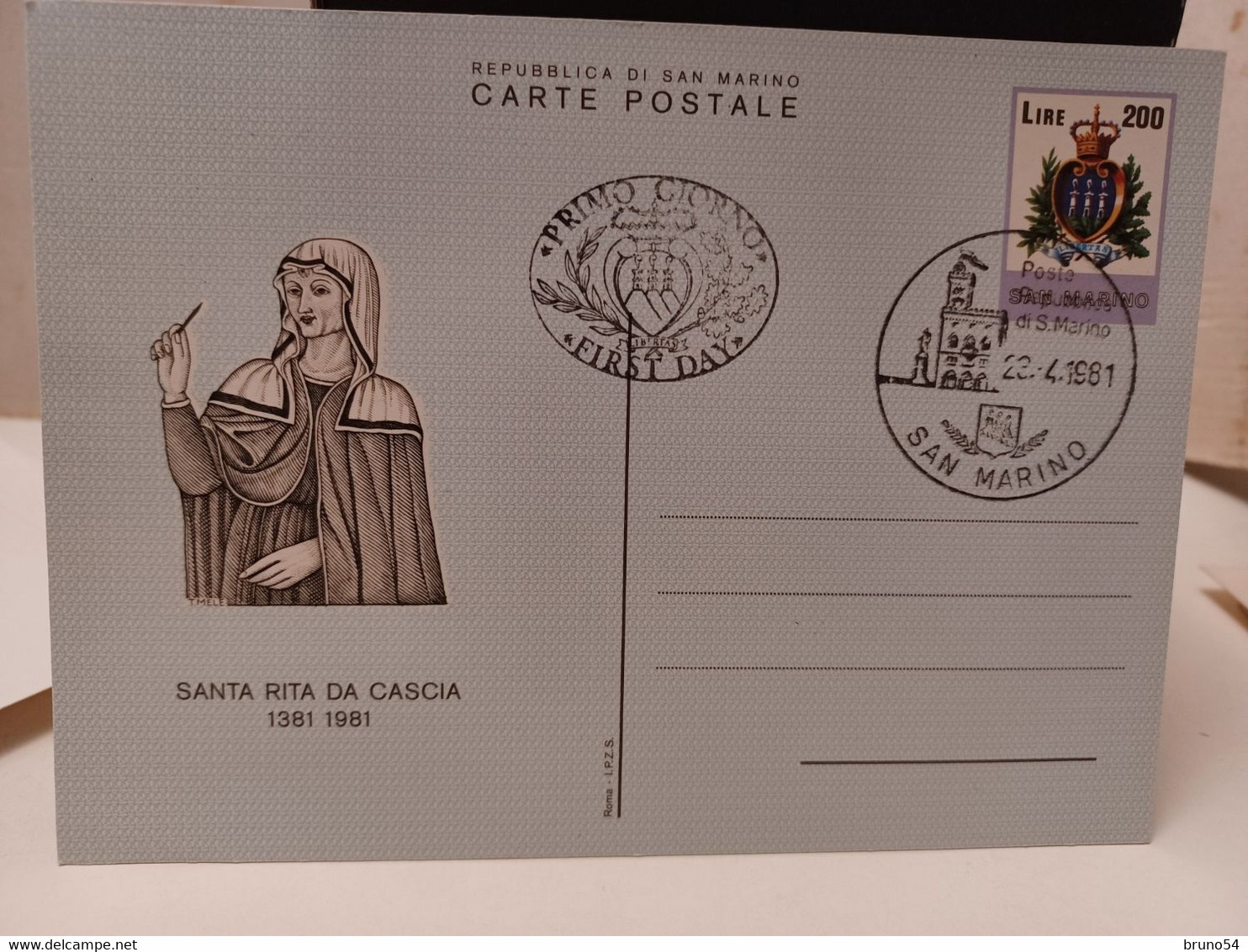 22 interi postali, cartolina postale  San Marino fine anni 70 in poi