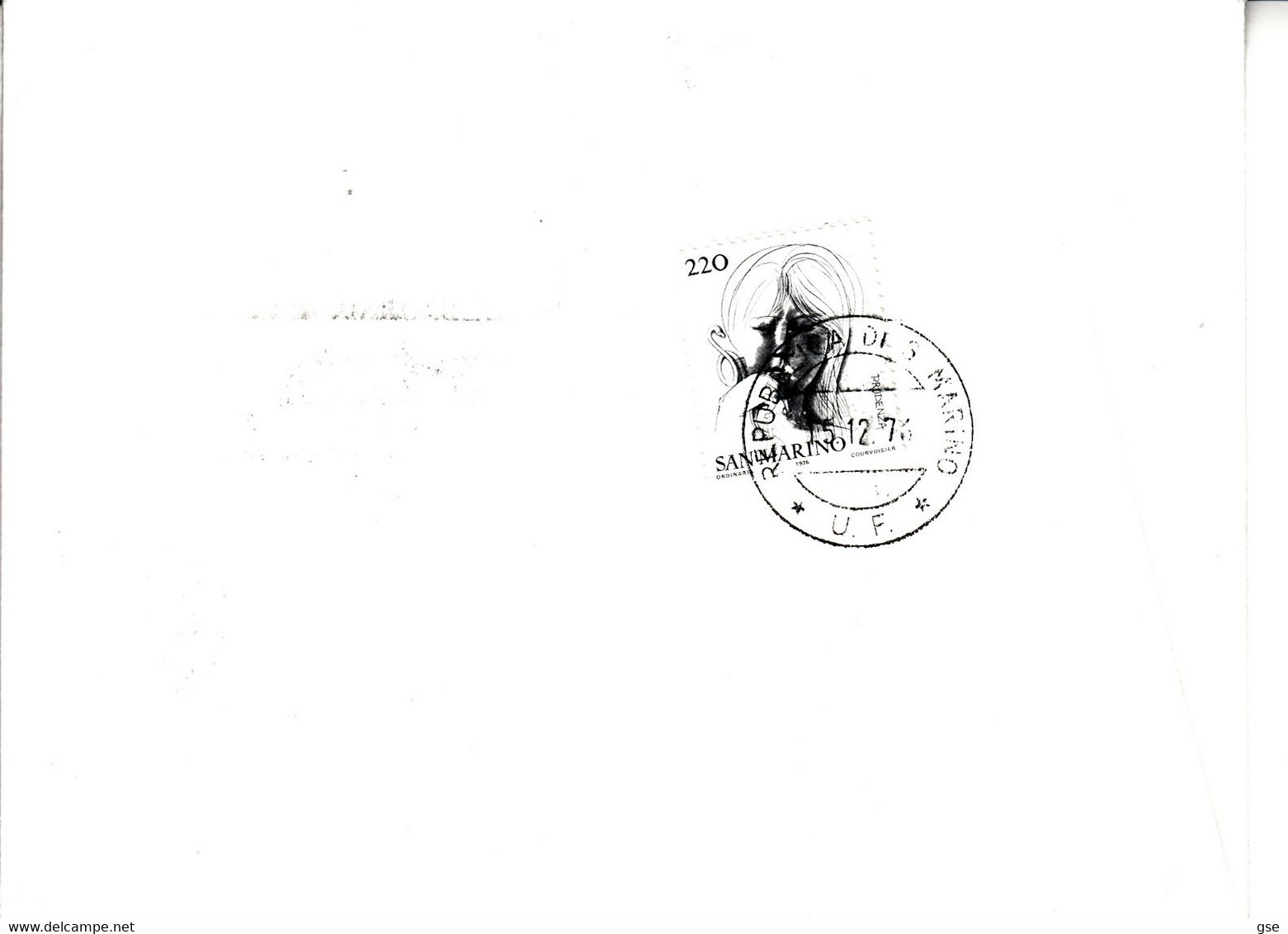 SAN MARINO  1976 -  Sassone  973/4  Raccomandata - Natale - Briefe U. Dokumente