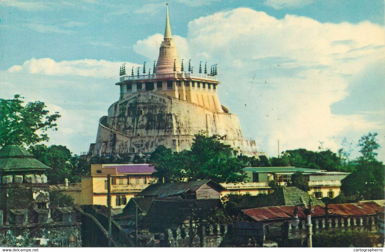 Postcard Thailand Bangkok Golden Mountain Wat Saket - Népal