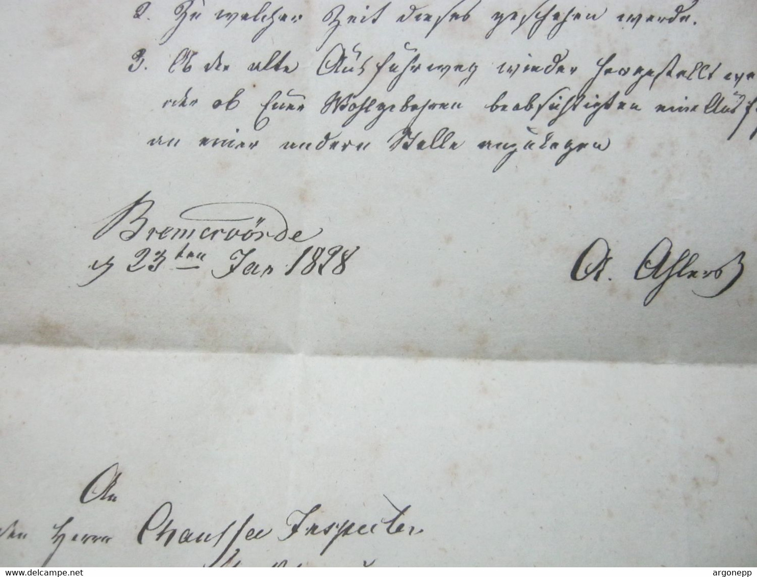 BREMERVÖRE , Vorphilabrief Mit Inhalt 1828 - Brême