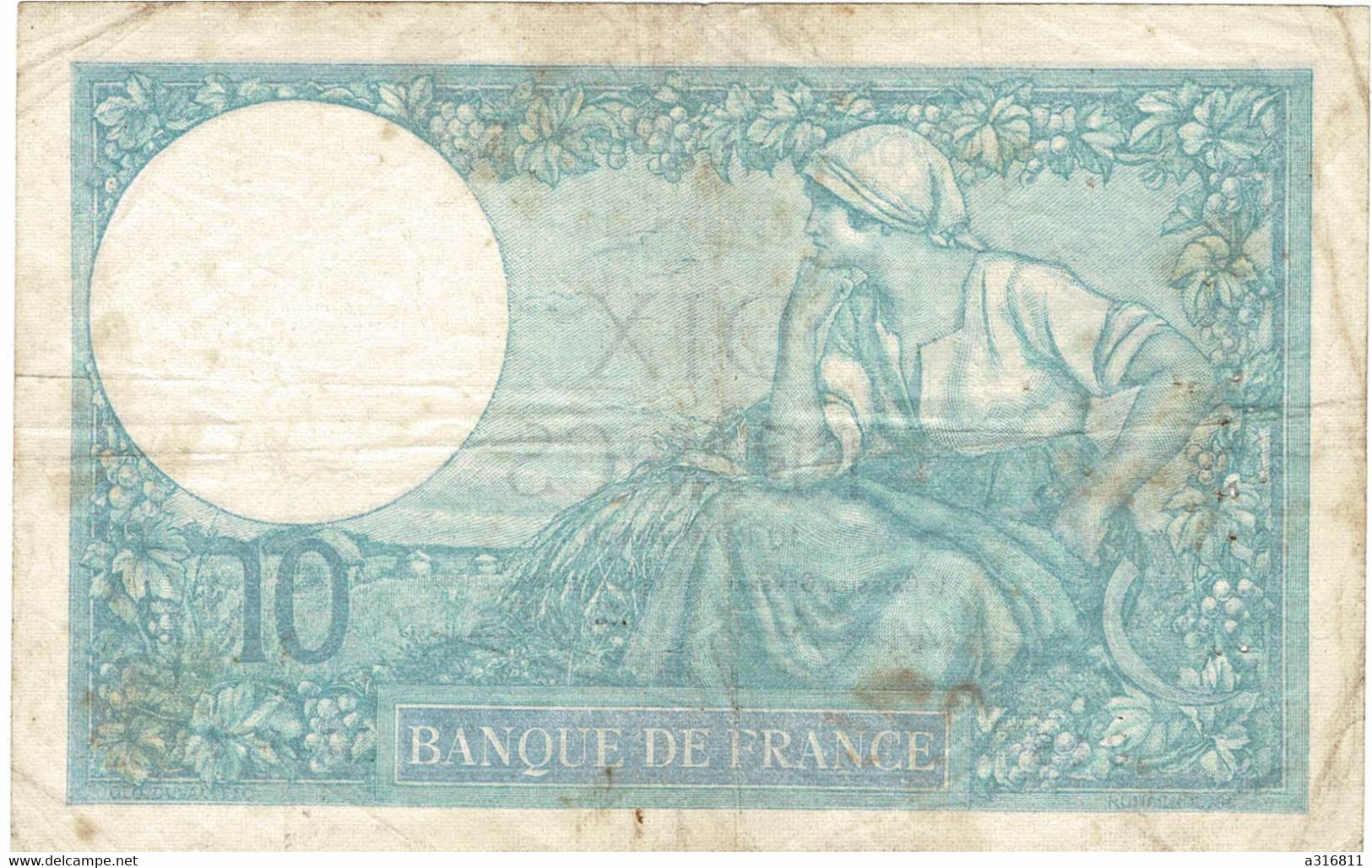 Billet Dix  Francs 1939 - 20 F 1939-1942 ''Science Et Travail''