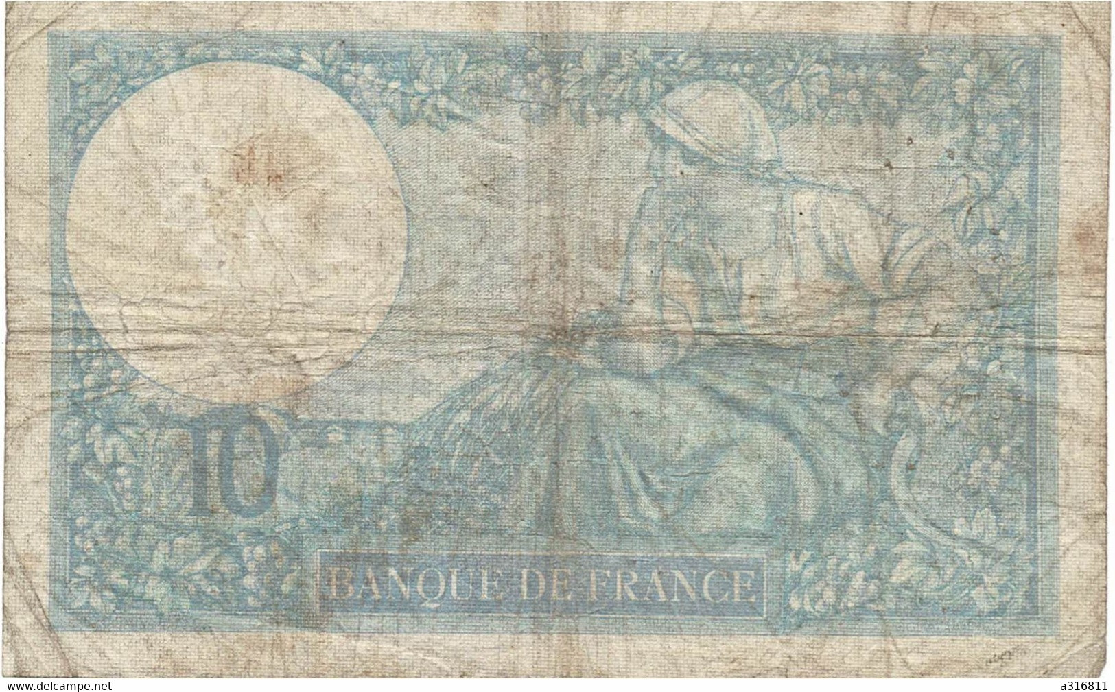 Billet Dix  Francs 1939 - 20 F 1939-1942 ''Science Et Travail''