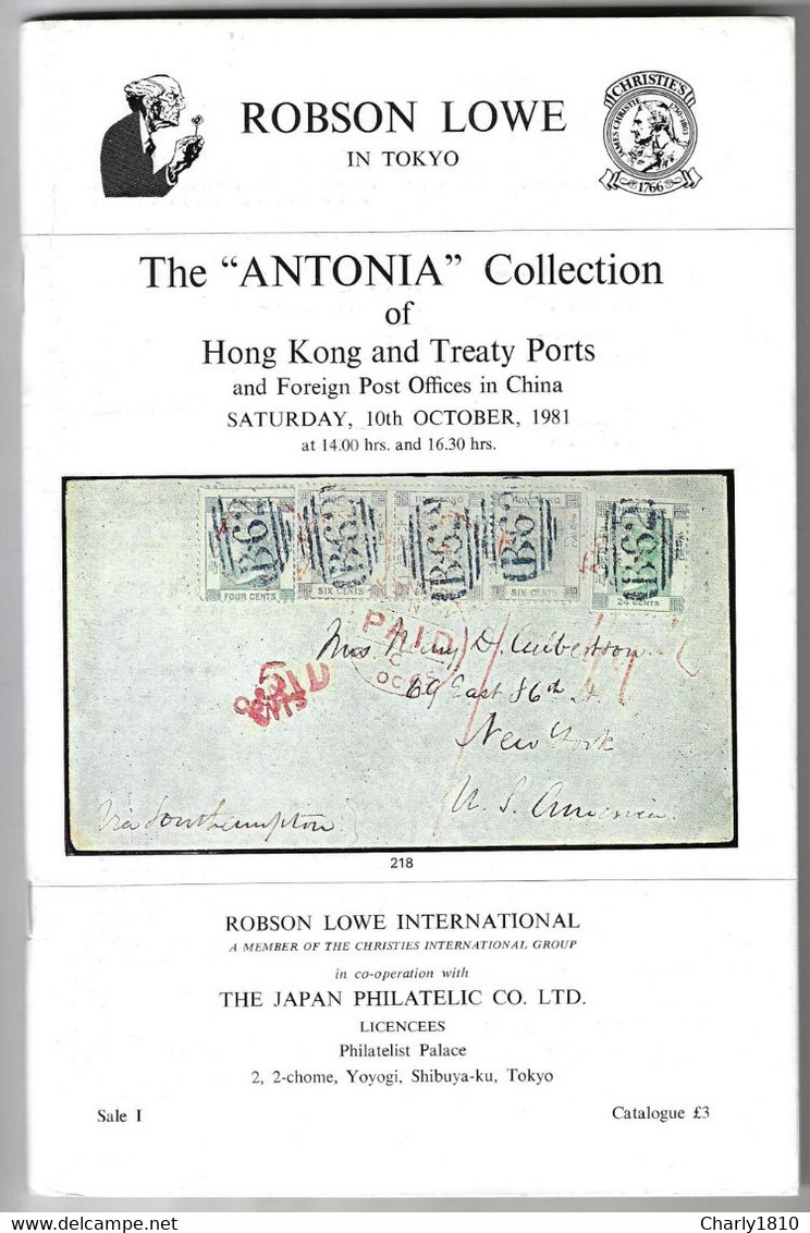 The "ANTONIA" Collection - Catalogues For Auction Houses