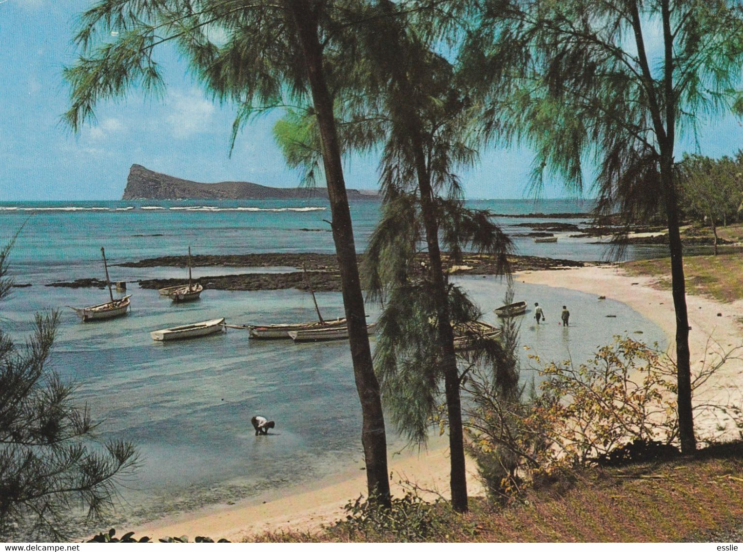 Mauritius Maurice 1974 Le Coin De Mire Vu Du Lagon Lagoon Fishing Boats - Maurice