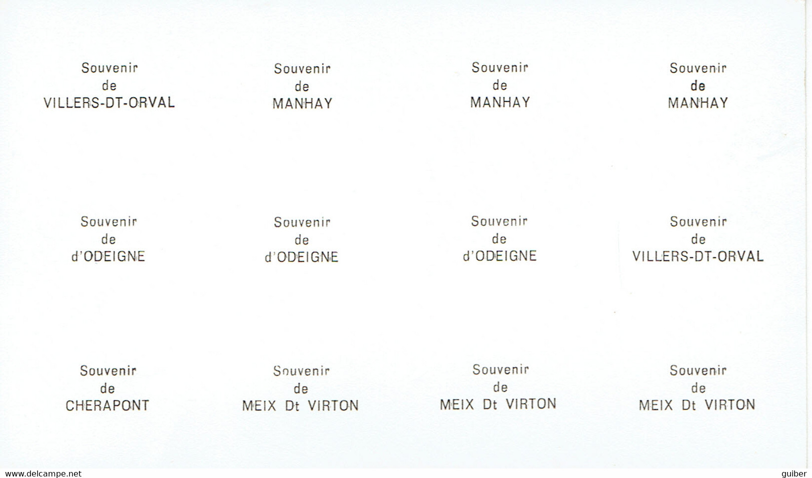 Multivues (12) A. Smetz  Villers Devant Orval Manhay Odeigne Meix Devant Virton Cherapont - Andere & Zonder Classificatie