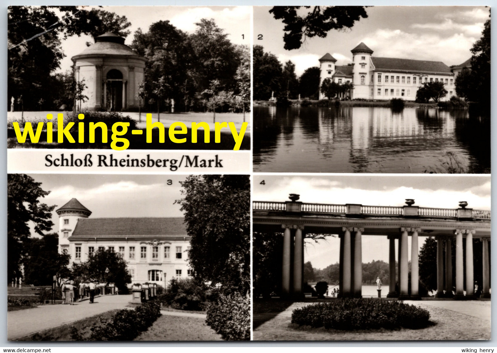 Rheinsberg - S/w Mehrbildkarte 10   Schloß Rheinsberg - Rheinsberg