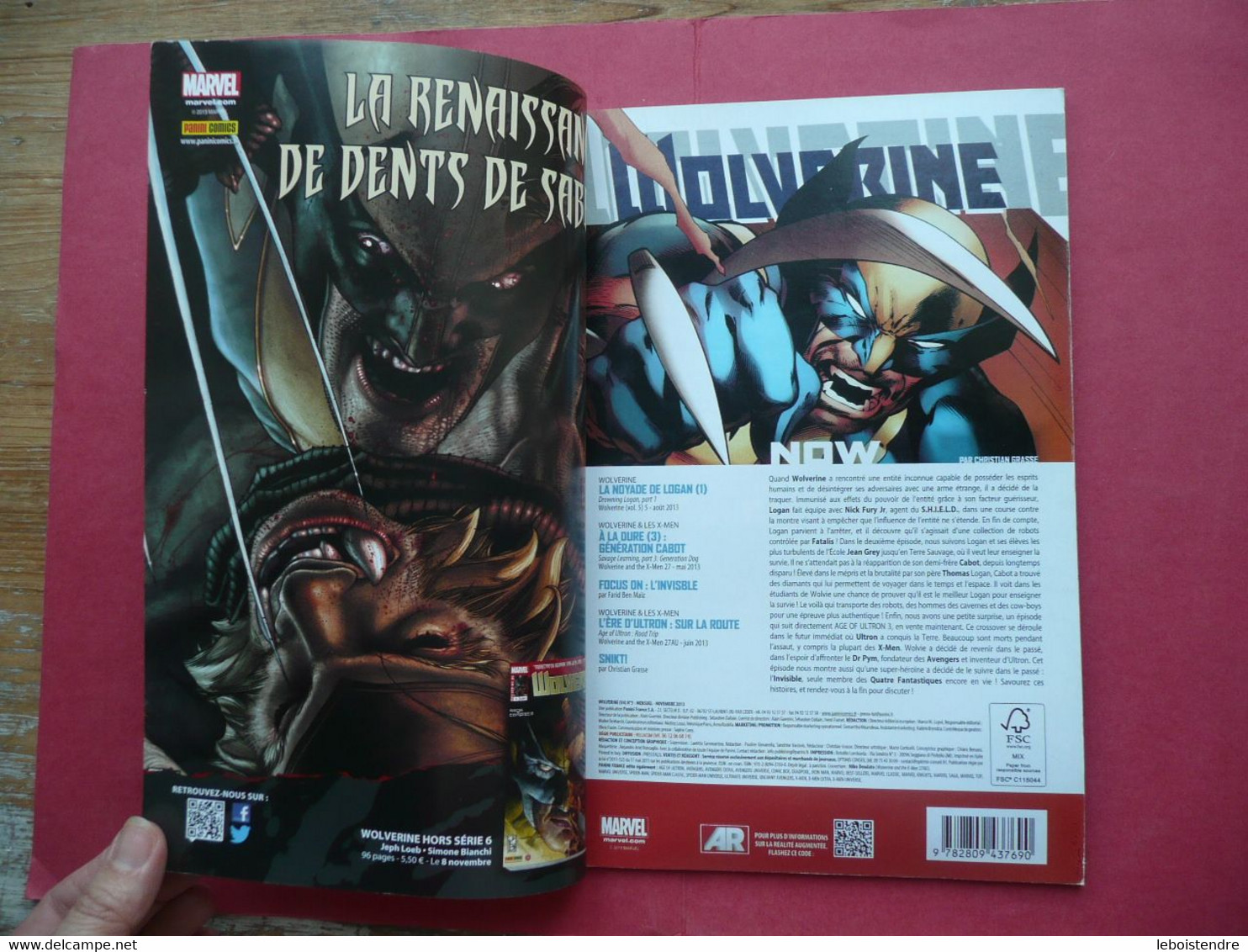 WOLVERINE V4 N° 5 NOVEMBRE 2013 AGE OF ULTRON CONTINUE ICI  MARVEL COMICS PANINI FRANCE - Marvel France