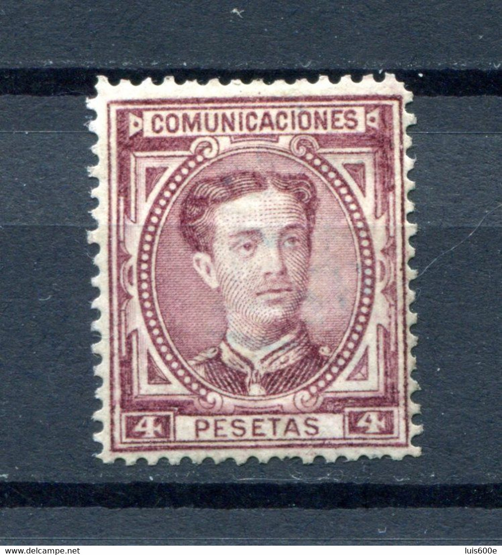 1876.ESPAÑA.EDIFIL 181*.NUEVO CON FIJASELLOS(MH).BIEN CENTRADO.CATALOGO 110€ - Unused Stamps
