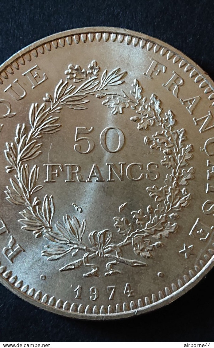 Pièce De 50 Francs Argent 1974 -  Dupré - 50 Francs