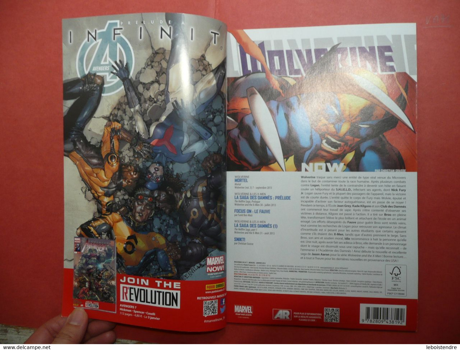 WOLVERINE V4 N° 7 JANVIER 2014 JOIN THE REVOLUTION MARVEL NOW !  PANINI COMICS FRANCE - Marvel France