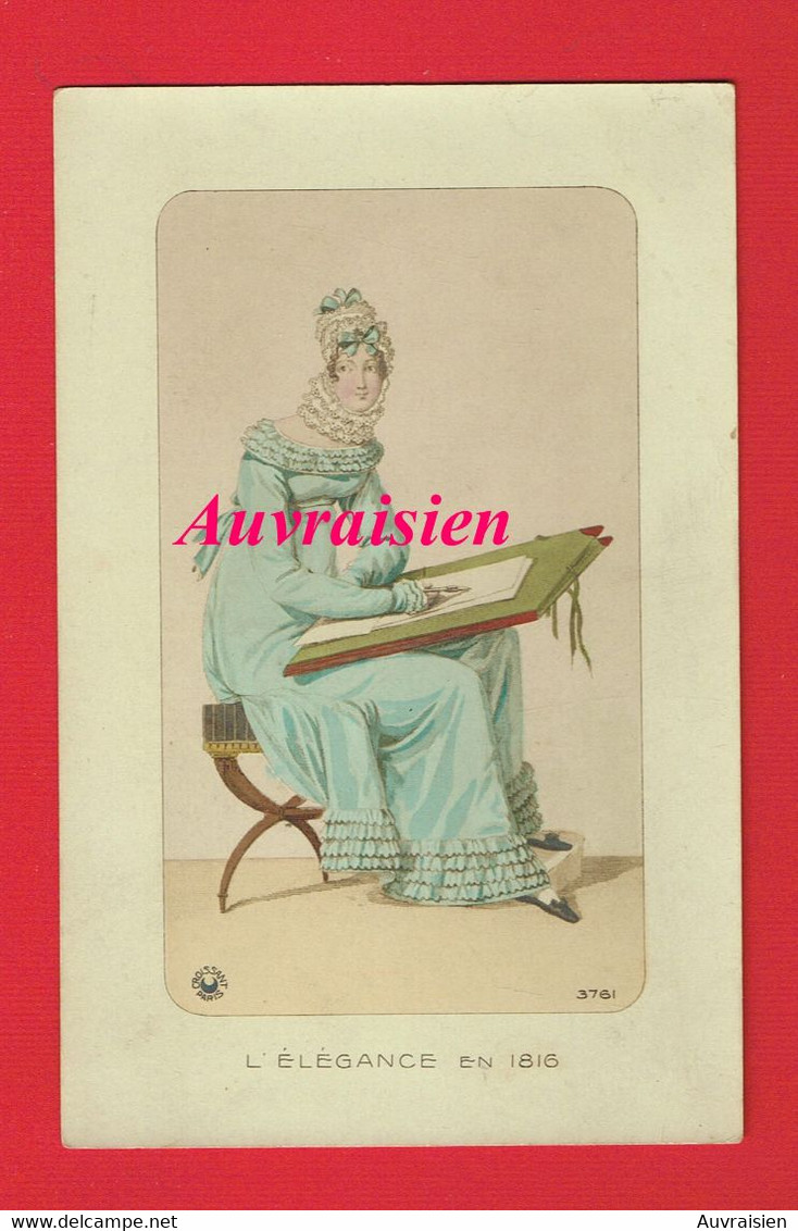 Mode Femme Elégance En 1816 éditeur Croissant Paris - Mode