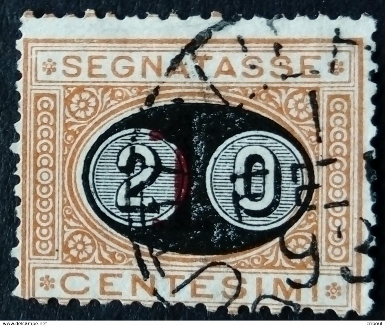 Italie Italy Italia 1890 Taxe Postage Due Segnatasse Surchargé Overprinted Soprastampati 20 Yvert 23 O Used - Impuestos