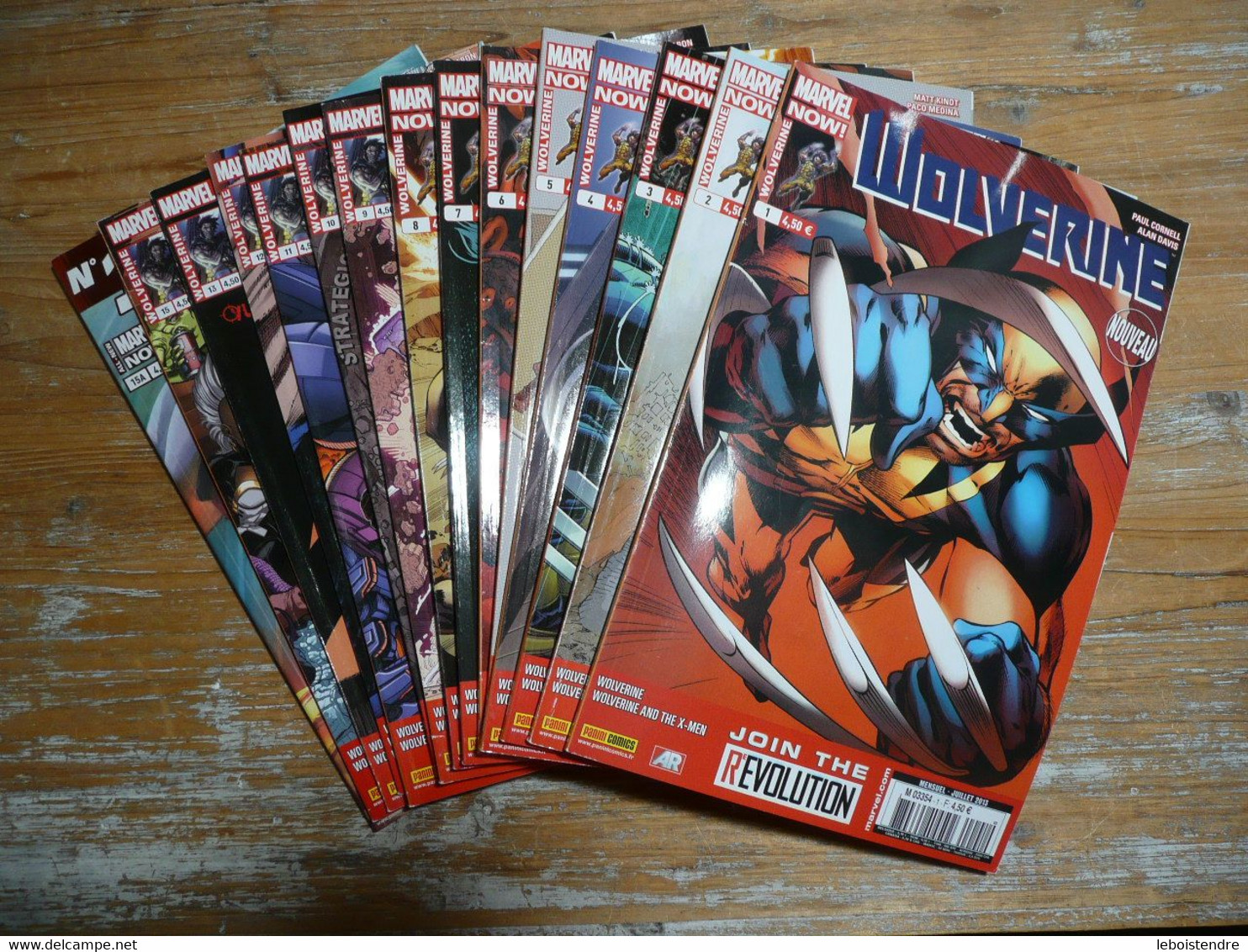 LOT 15 WOLVERINE V4 N° 1 A N° 13 + 15 + 17 JUILLET 2013 A NOVEMBRE 2014 MARVEL NOW ! FRANCE PANINI COMICS - Marvel France