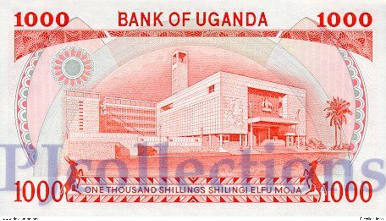 UGANDA 1000 SHILLINGS 1986 PICK 26 UNC - Uganda