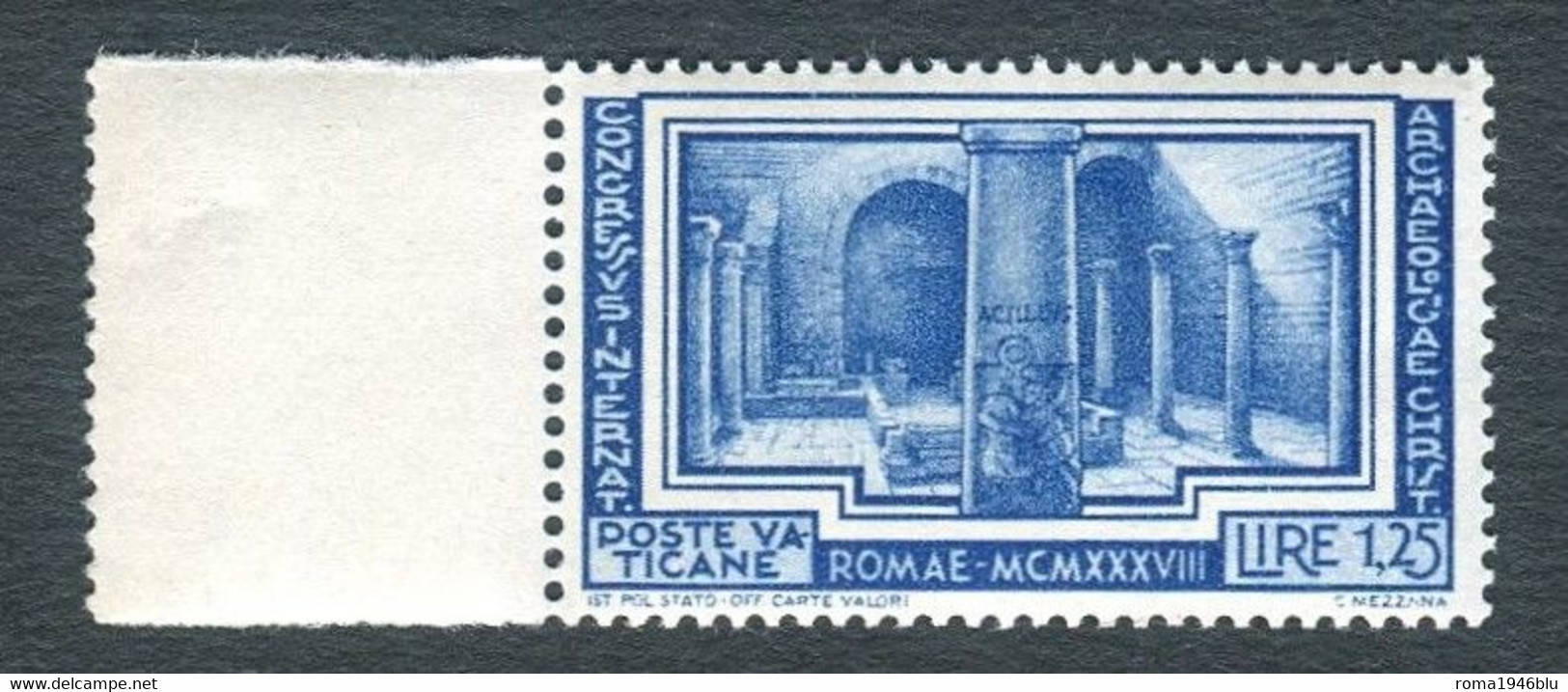 VATICANO 1938 ARCHEOLOGIA 1,25 ** MNH BEN CENTRATO - Nuevos