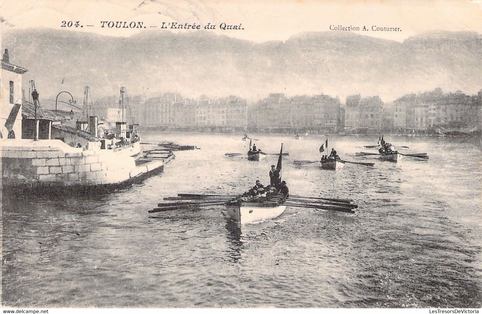 FRANCE - 83 - TOULON - L'Entrée Du Quai - Bateau - Embarcation - Rameur - Carte Postale Ancienne - Toulon