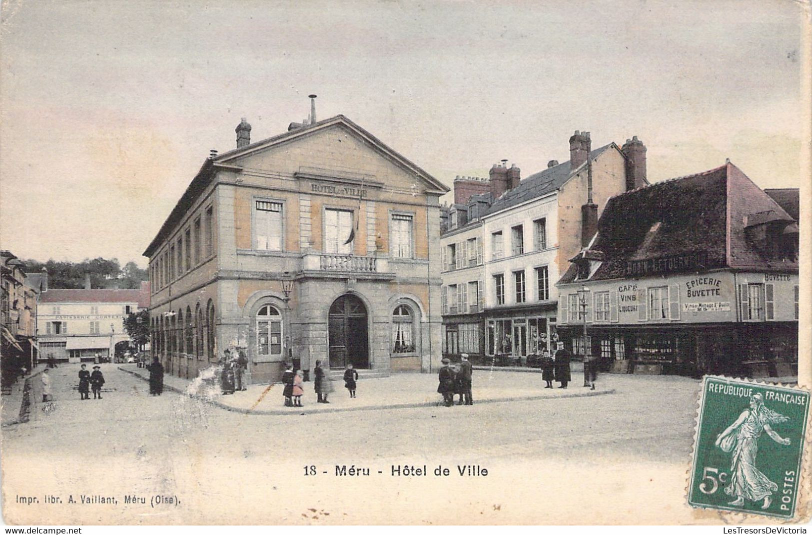 FRANCE - 60 - MERU - Hôtel De Ville - Colorisée - Carte Postale Ancienne - Meru