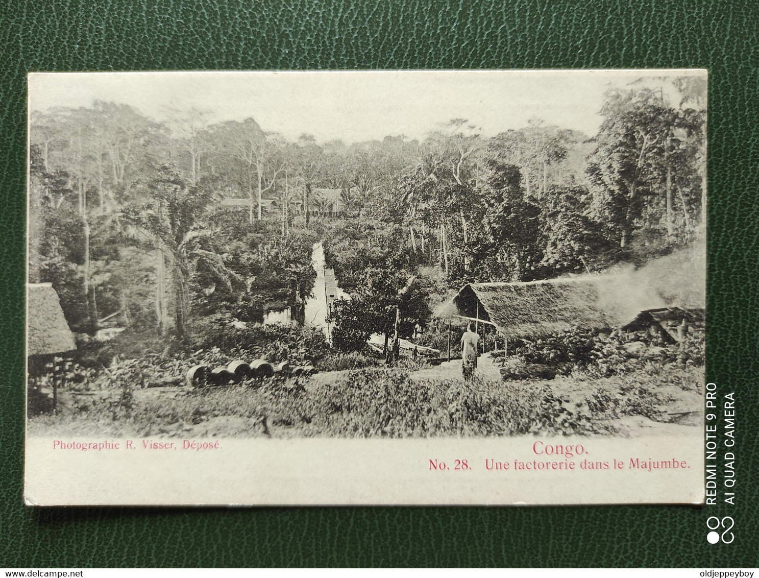 1904 POSTCARD PHOTOGRAPHIE R.VISSER, DÉPOSE CONGO.  LA PLANTATION DU LAE CAIJO Nº 22 - Congo Français