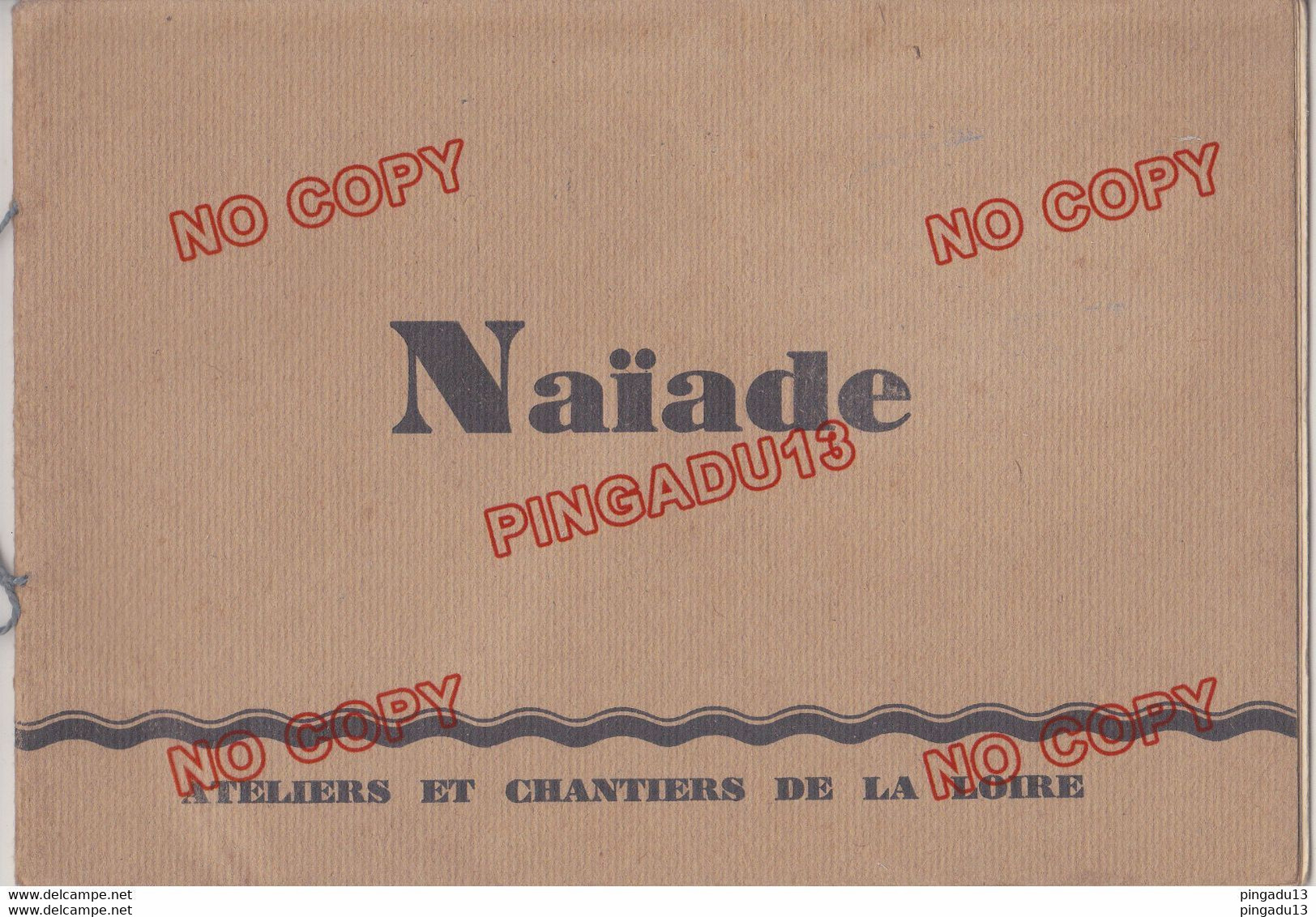 Au Plus Rapide Livre D'Or Du Sous-marin Naïade Ateliers Chantiers Loire Pierre Le Conte Cherbourg - Boten