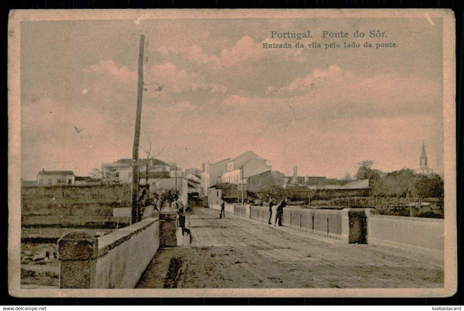 PONTE DE SOR -Entrada Da Vila Pelo Lado Da Ponte. Carte Postale - Portalegre