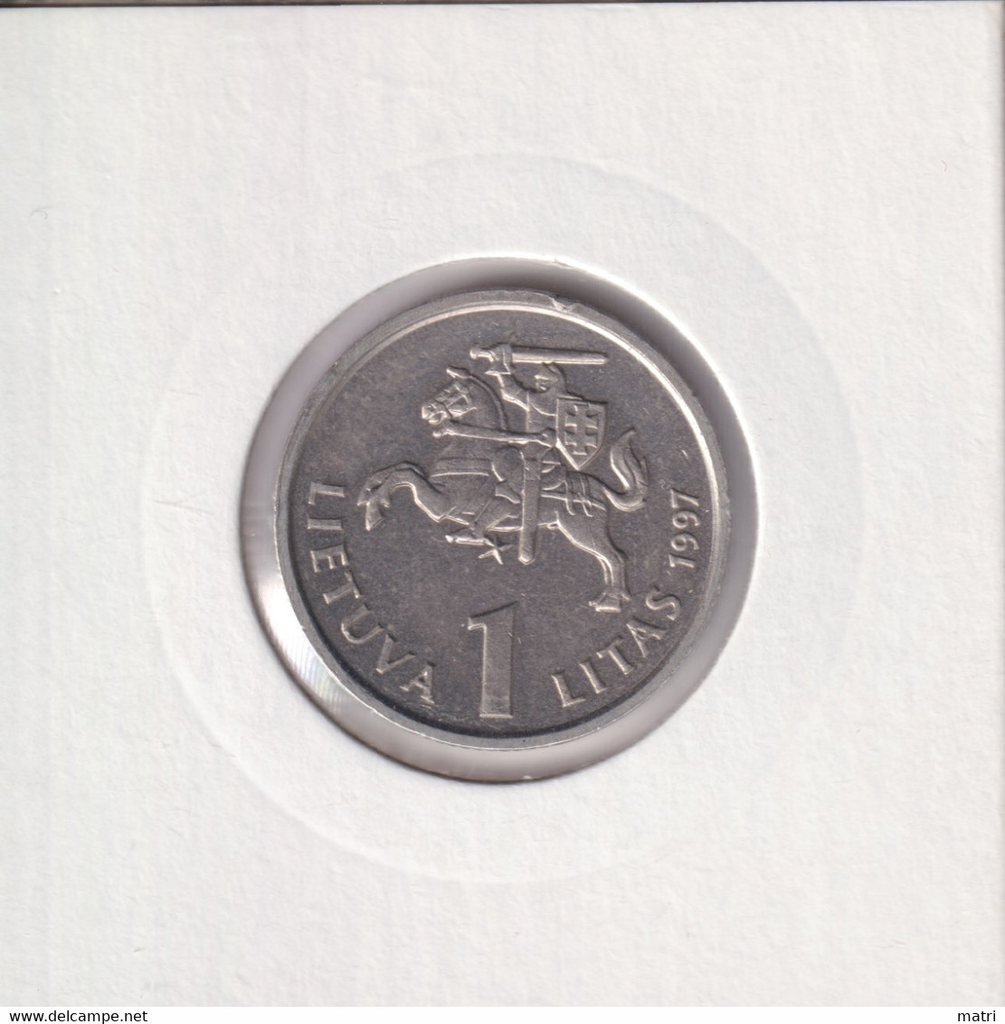 Lithuania 1 Litas 1997 Bank Of Lithuania. Jurgutis Km#109 - Lithuania