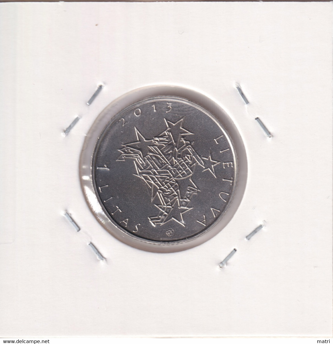 Lithuania 1 Litas 2013 Presidency Of The European Union Council Km#182 - Lithuania