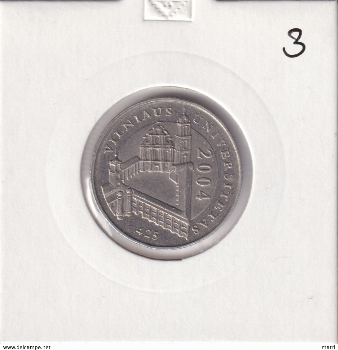 Lithuania 1 Litas 2004 Vilnius University Km#137 - Lituania