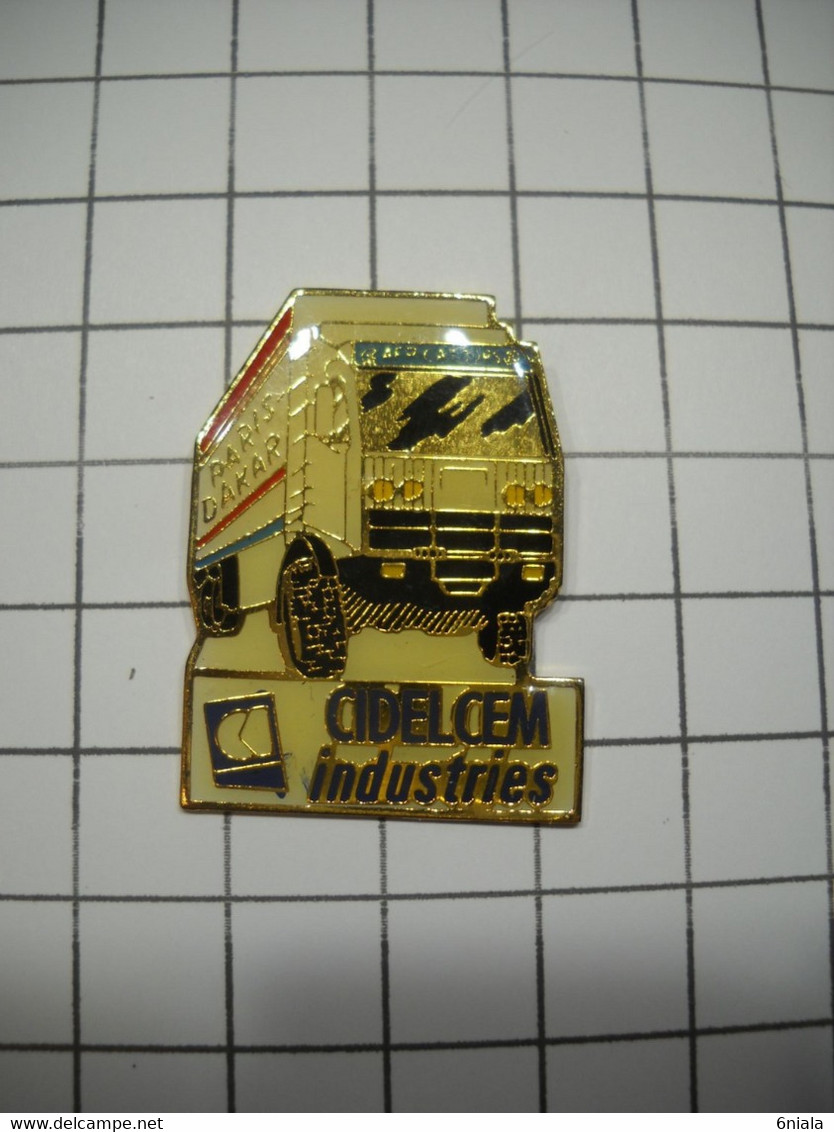 3125     PINS  Pin's  CAMION  CIDELCEM INDUSTRIES  Rallye PARIS DAKAR Trucks - Transportation