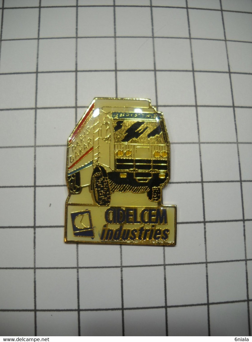 3125     PINS  Pin's  CAMION  CIDELCEM INDUSTRIES  Rallye PARIS DAKAR Trucks - Transports