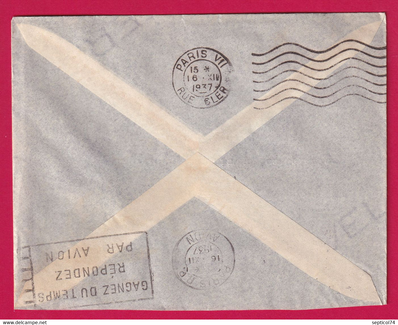 LETTRE PAR AVION BANGUI OUBANGUI CHARRI 1937 POUR PARIS LETTRE COVER - Storia Postale