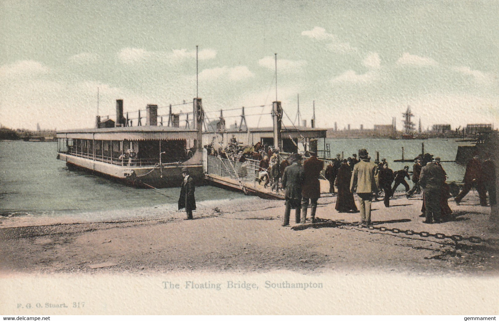 SOUTHAMPTON - THE FLOATING BRIDGE . FGO STUART - Southampton