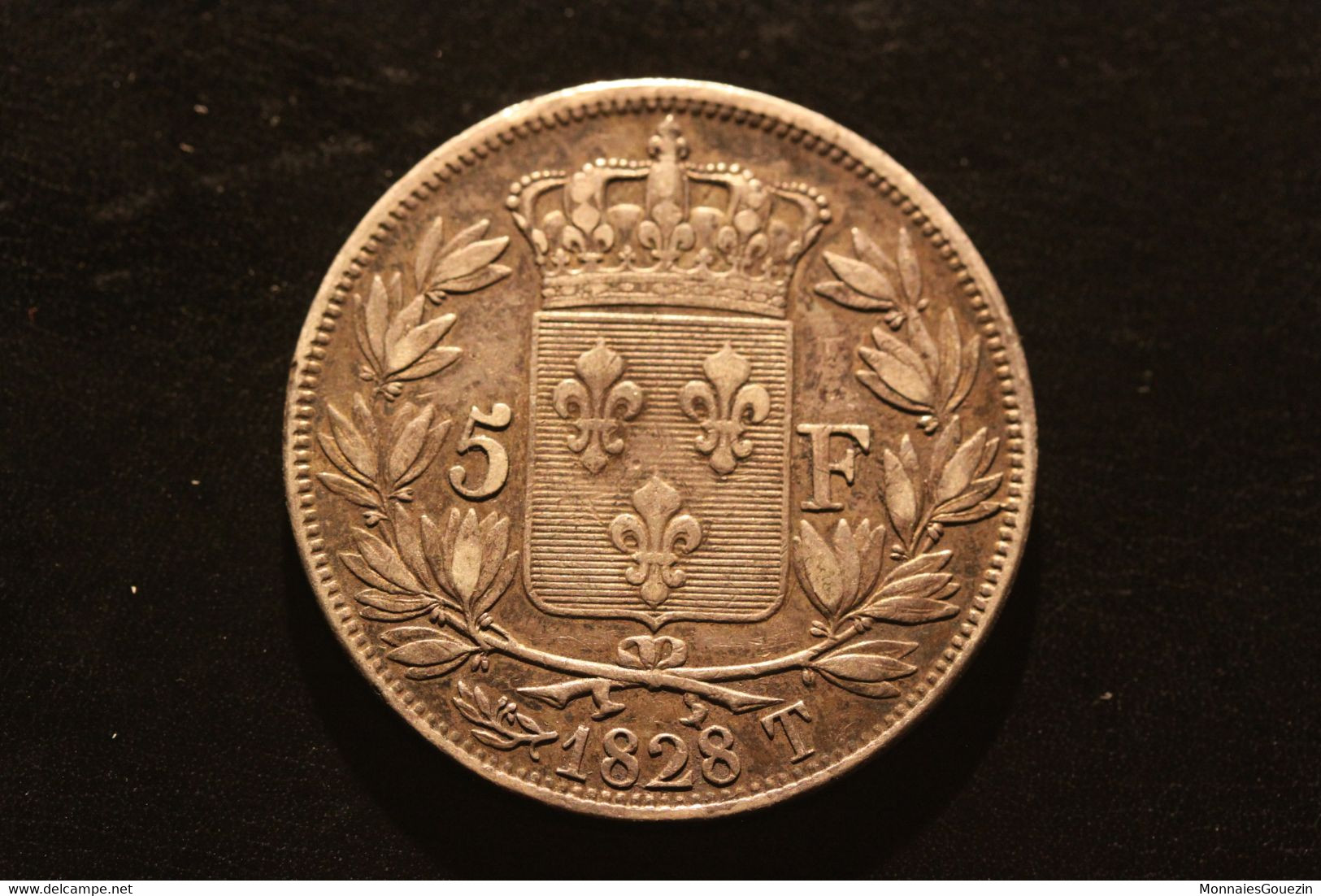 France - 5 Francs 1828 T Nantes Charles X 8436 - 5 Francs