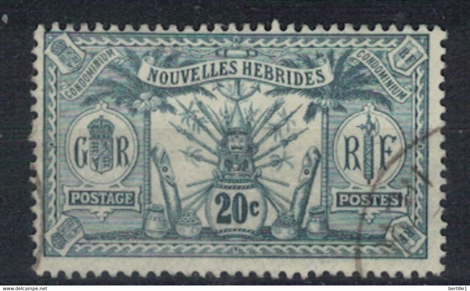 NOUVELLES HEBRIDES             N°  YVERT 40 OBLITERE     ( OB    06/ 25 ) - Usati