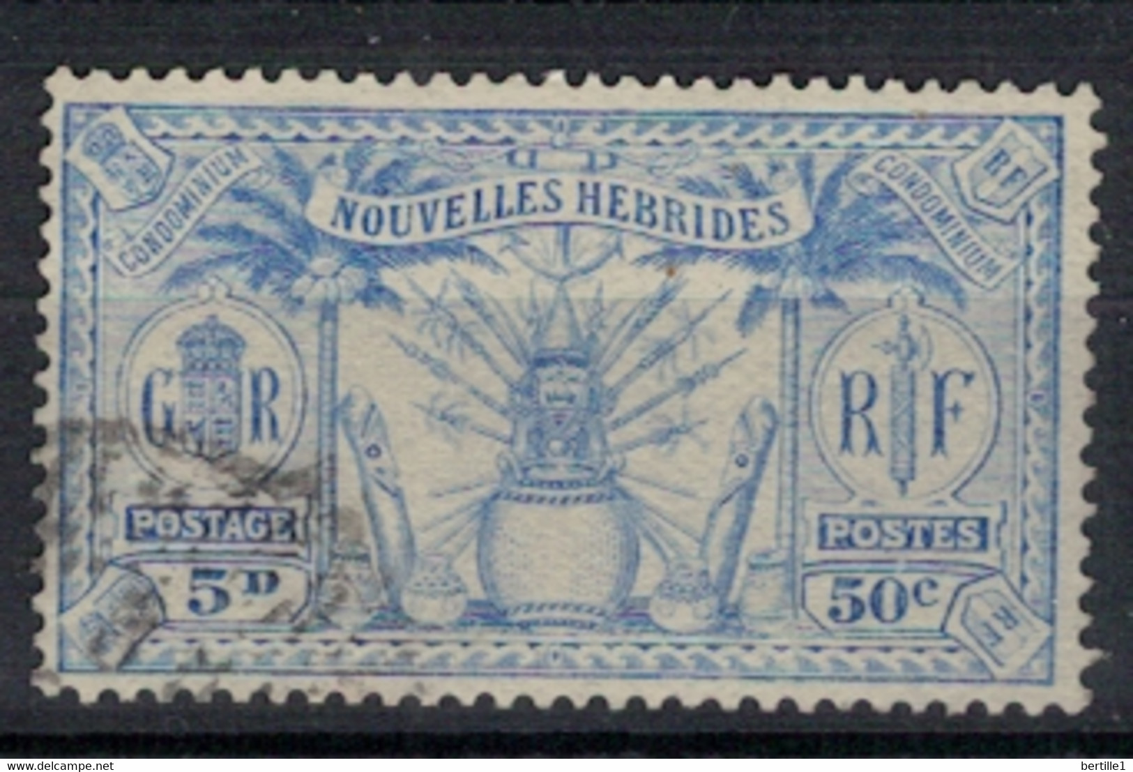 NOUVELLES HEBRIDES             N°  YVERT  86  (3)  OBLITERE     ( OB    06/ 27 ) - Used Stamps