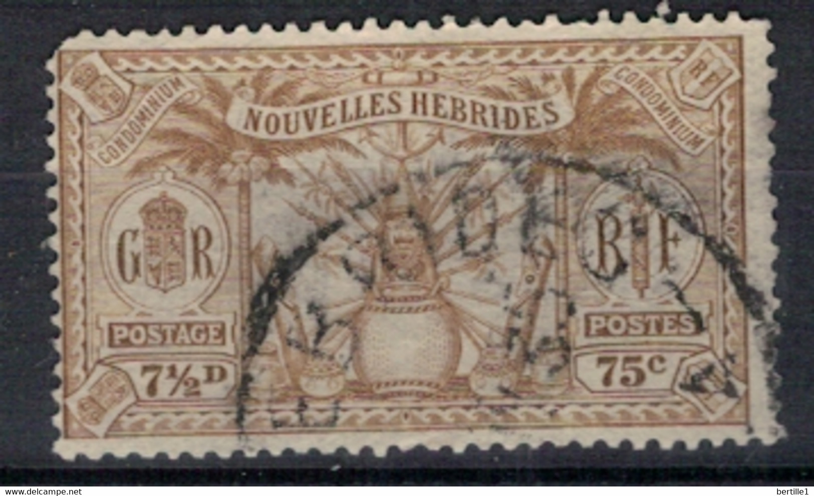 NOUVELLES HEBRIDES             N°  YVERT  87 OBLITERE     ( OB    06/ 28 ) - Usati