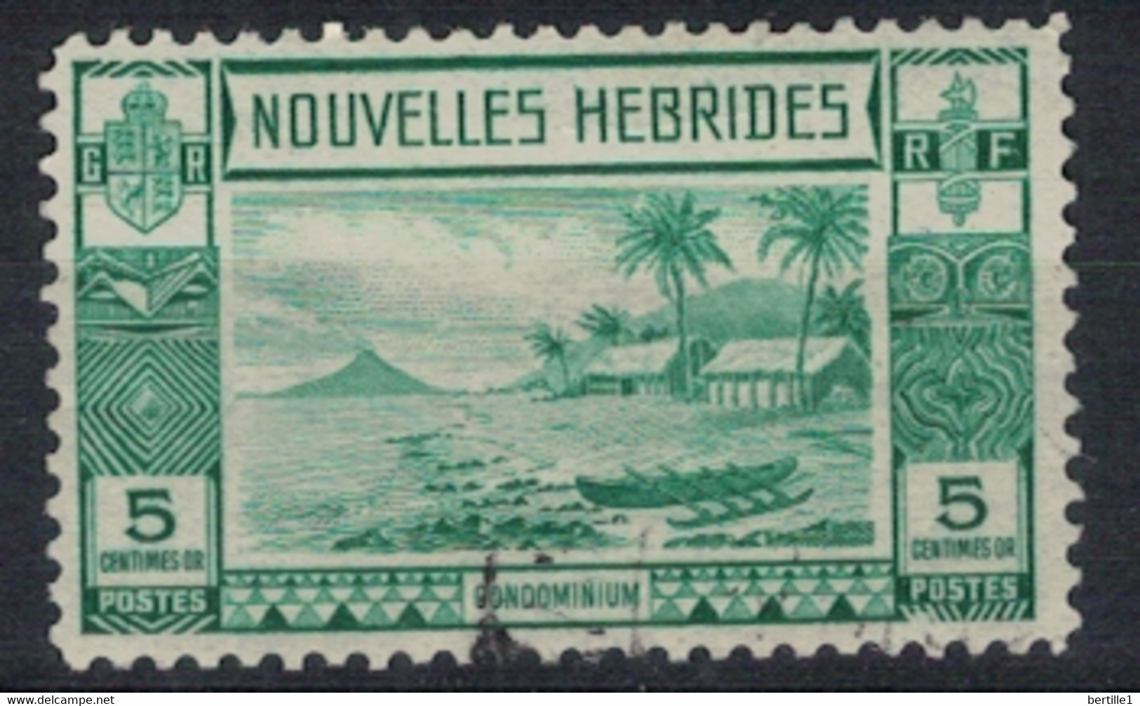 NOUVELLES HEBRIDES             N°  YVERT  100 (1)  OBLITERE     ( OB    06/ 28 ) - Oblitérés