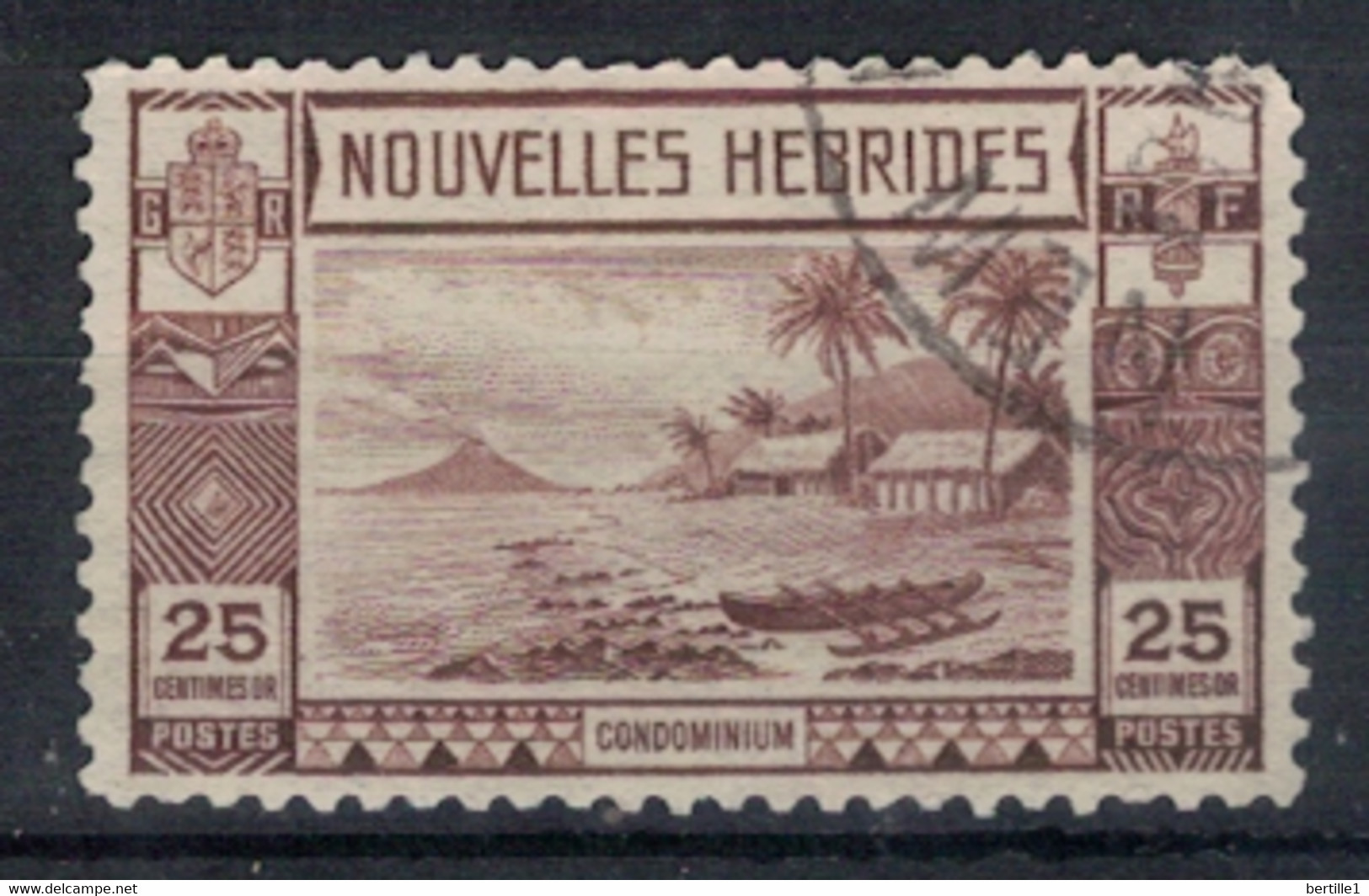 NOUVELLES HEBRIDES             N°  YVERT  104  OBLITERE     ( OB    06/ 29 ) - Usati