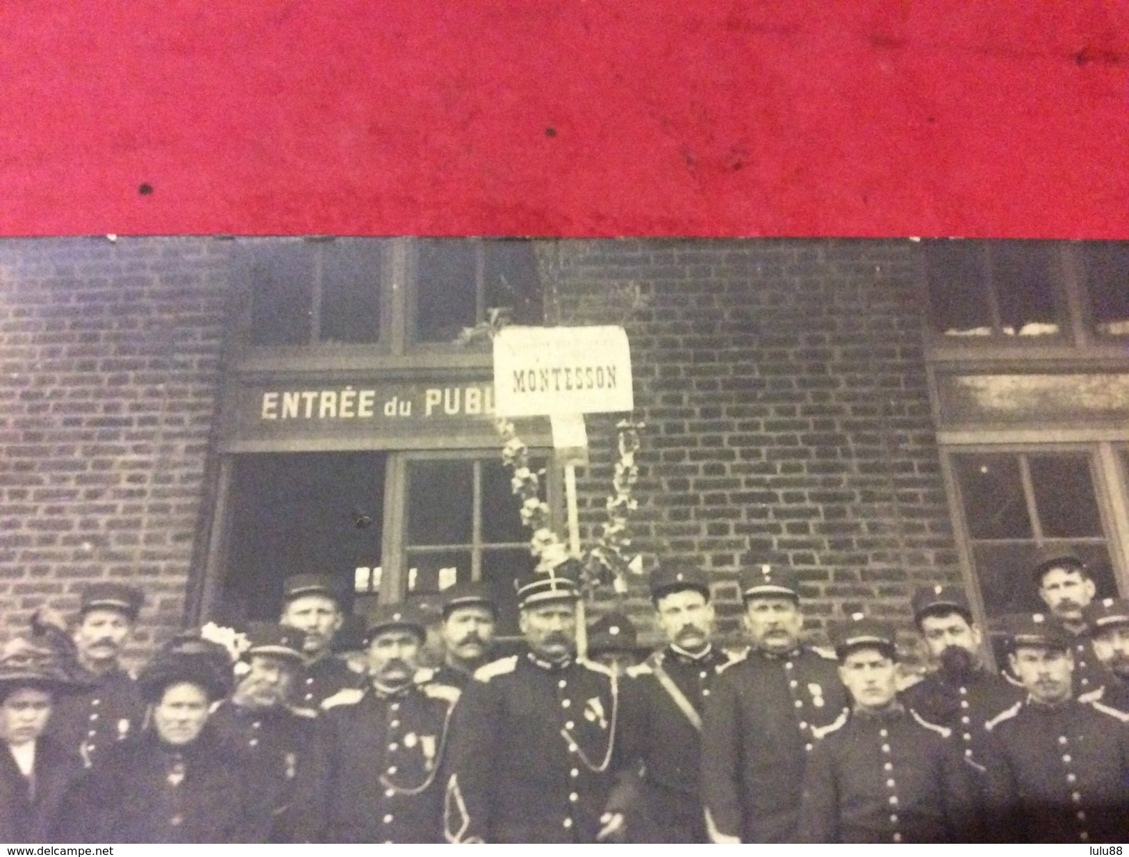 ⭕️ MONTESSON.  Pompiers  LOT DE 2    Carte Photo. - Montesson