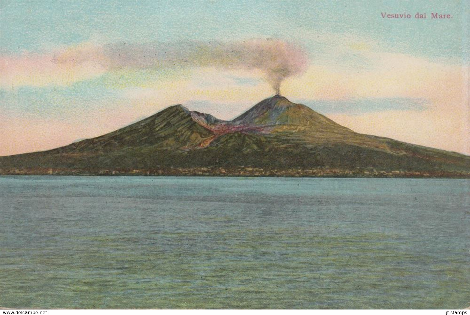 1911. Danmark. Post Card Vesuvio Dal Mare Used In Denmark With 10 øre Frederik VIII Cancell... (Michel DK 54) - JF437417 - Storia Postale