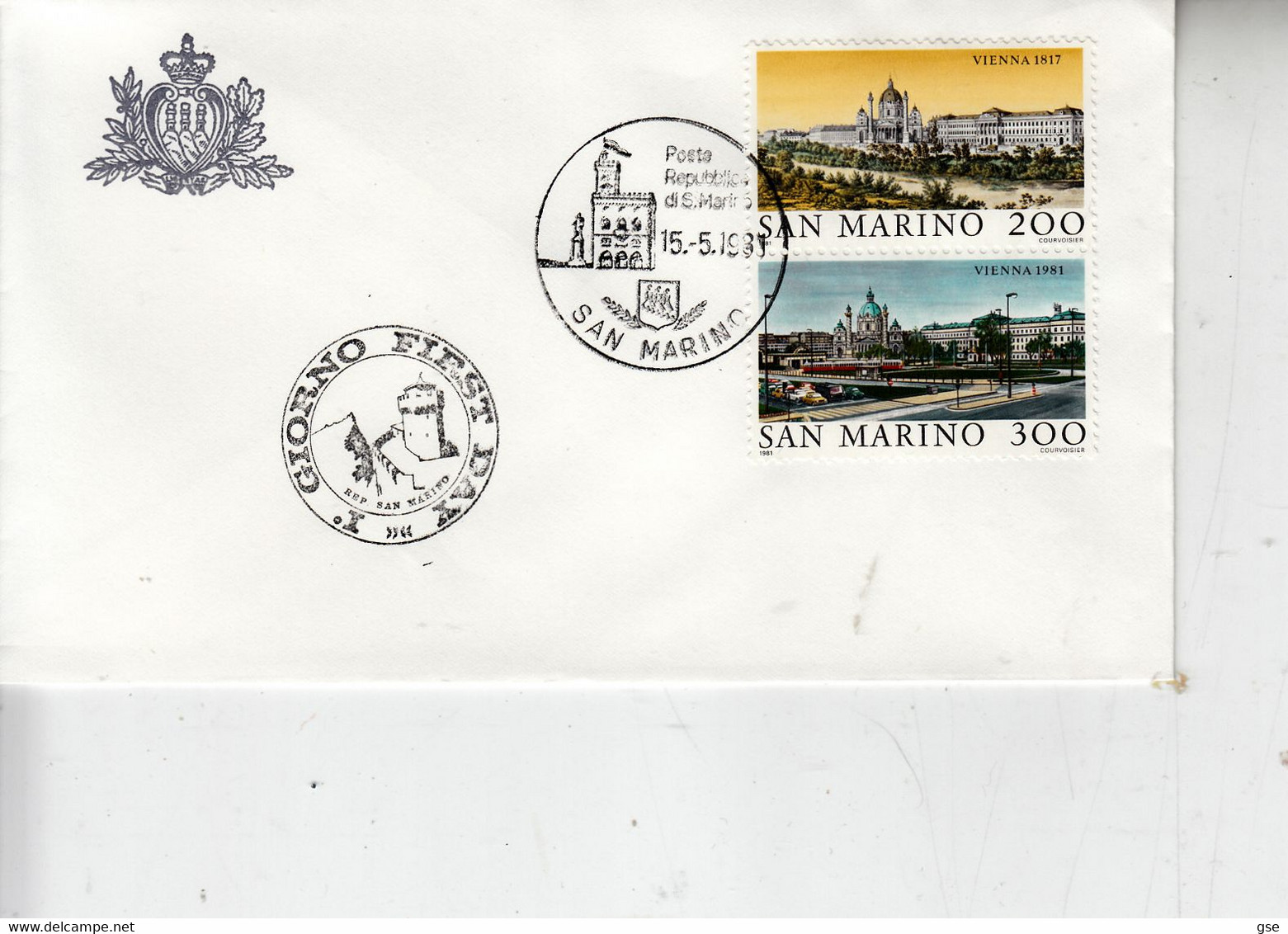 SAN MARINO 1981 -  Sassone  1072/3 -  Vienna - Cartas & Documentos