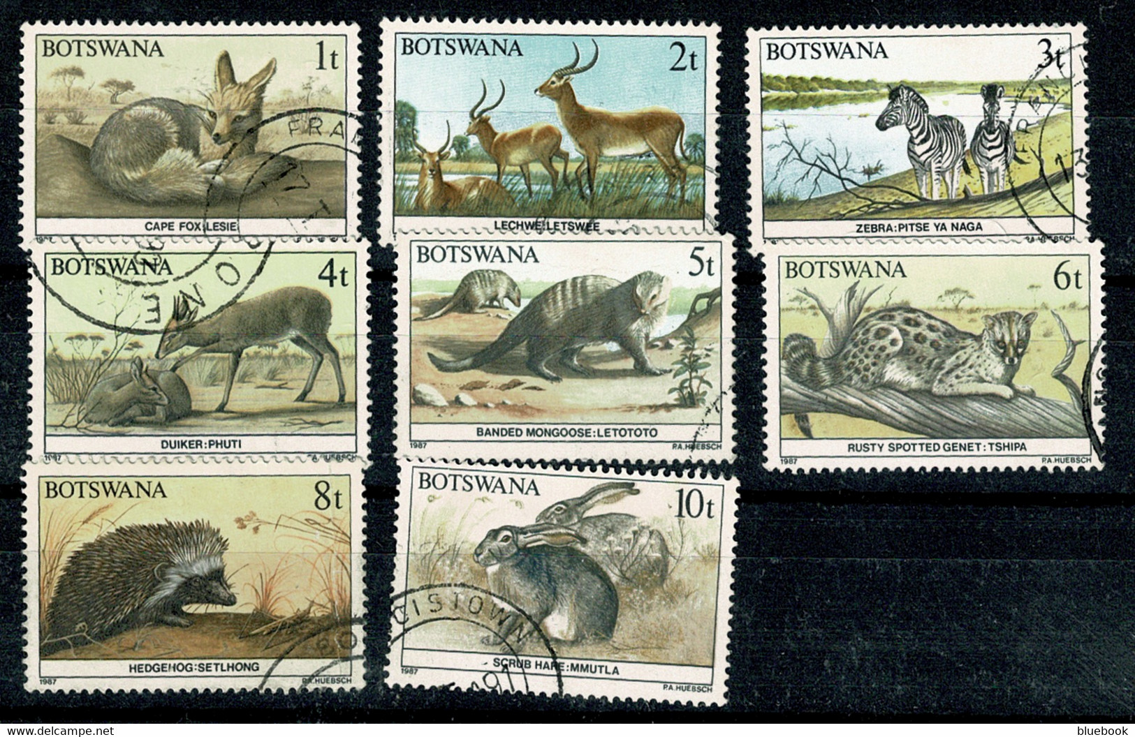 Ref 1596 -  Botswana 1987 Animals - Set Of Fine Used Stamps SG. 619/638 - Botswana (1966-...)