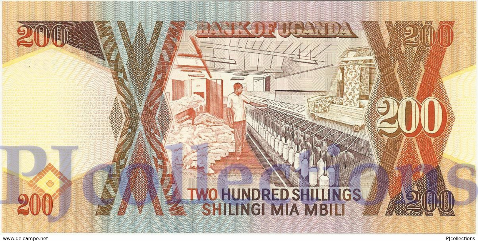 UGANDA 200 SHILLINGS 1997 PICK 32b UNC - Oeganda