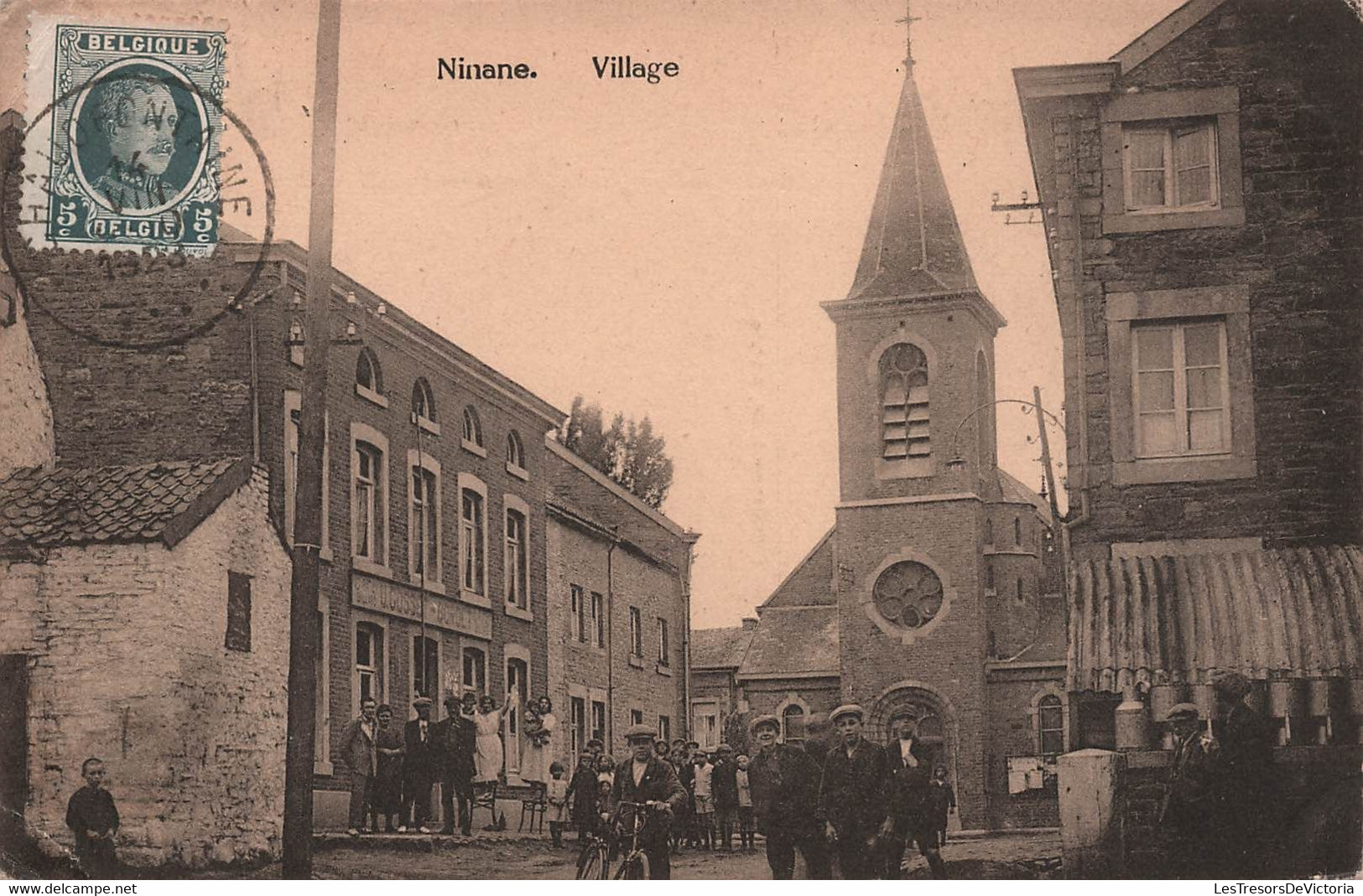 NINANE - Village - Tres Animé - Vélo - Carte Postale Ancienne - Altri & Non Classificati