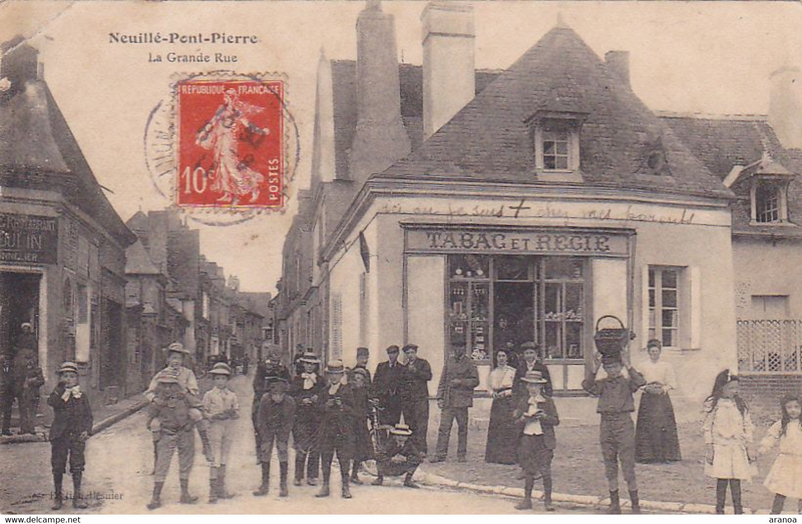 37-- Neuillé-Pont-Pierre -- La Grande Rue -- Tabacs Et Régie -- La Pose --- 238 - Neuillé-Pont-Pierre