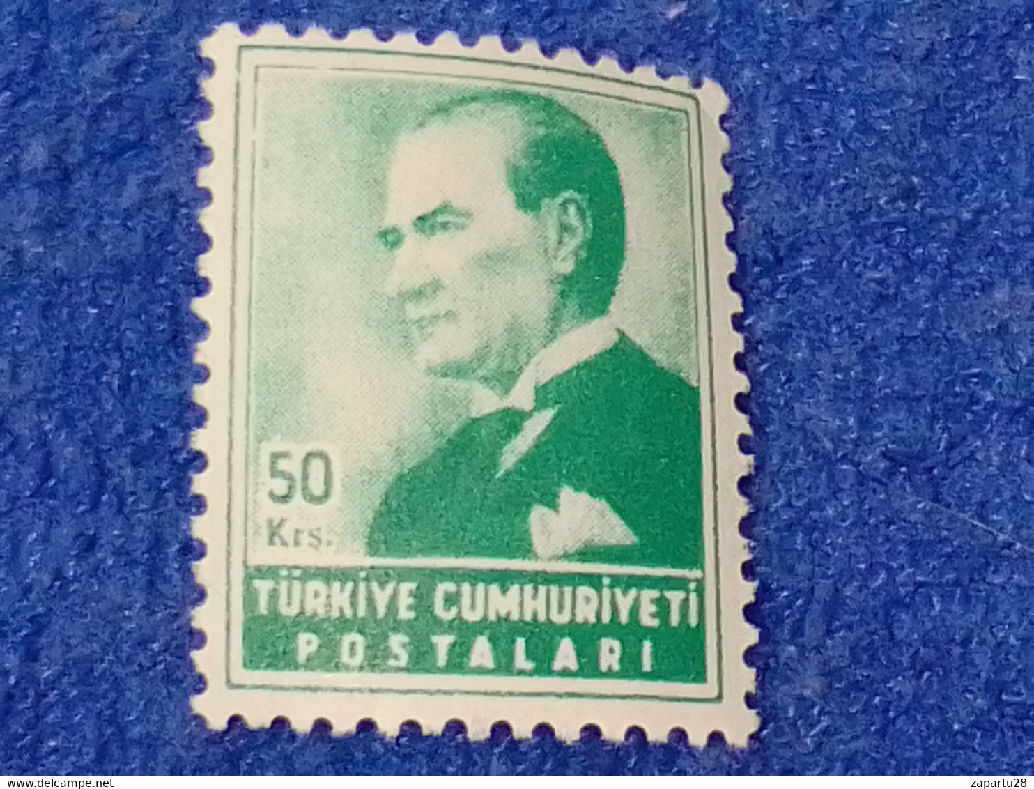 TÜRKEY--1930-50-    50K  ATATÜRK.  DAMGASIZ - Unused Stamps