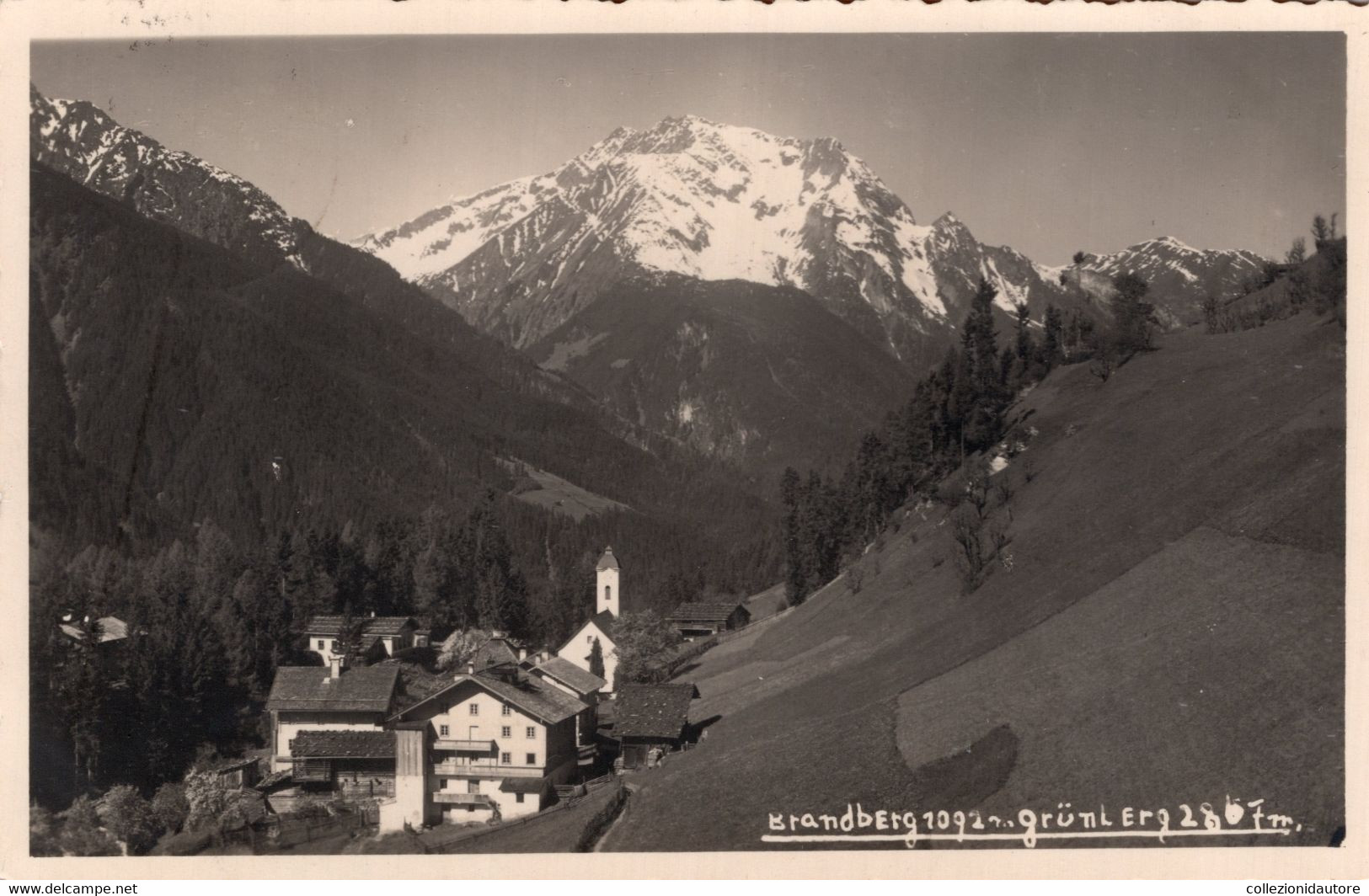 BRANDBERG - ZILLERTAL. - CARTOLINA FP SPEDITA NEL 1934 - Zillertal