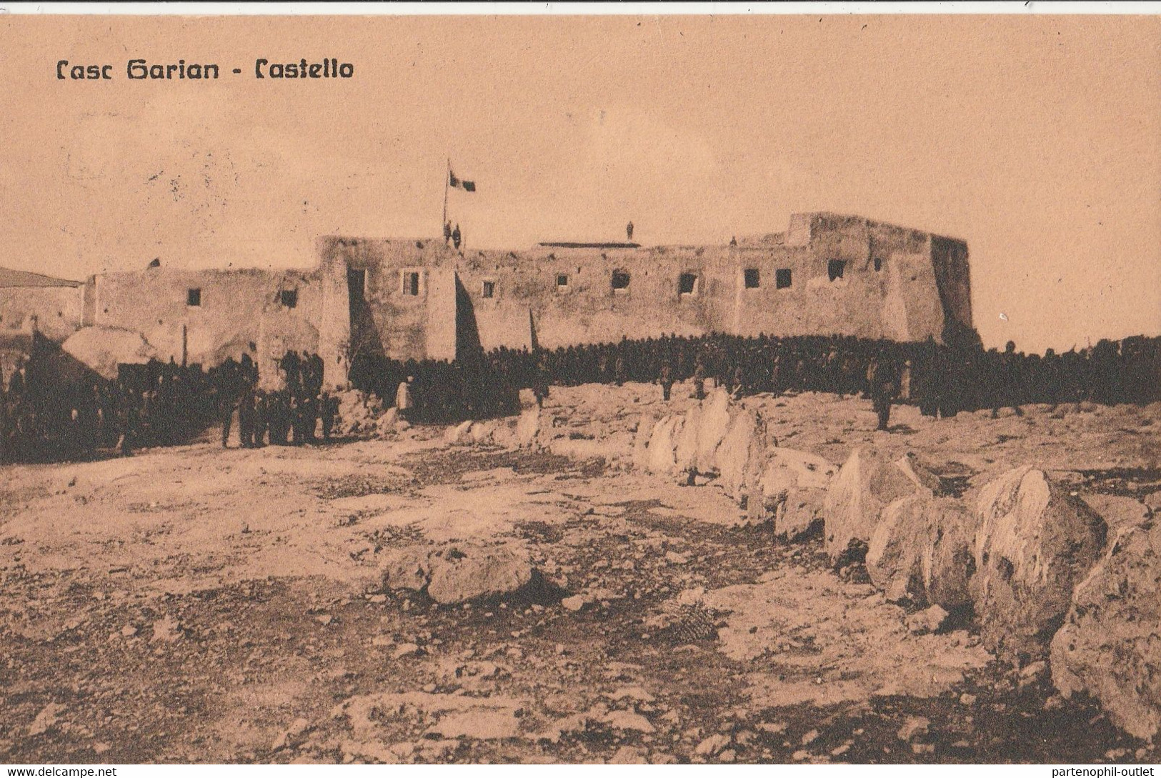 Cartolina - Postcard /   Viaggiata - Sent /  Casc Garian - Castello - Libia